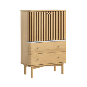 9008 Shoe Cabinet - Marble Top / Natural