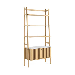 9009 Bookcase - Marble Top / Natural