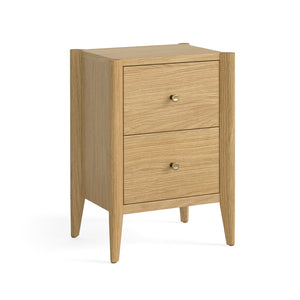 9057 2 Drawer Bedside - Natural