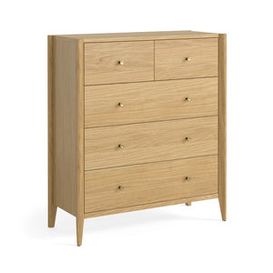 9061 2 Over 3 Drawer Chest - Natural