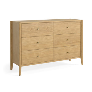 9062 6 Drawer Chest - Natural