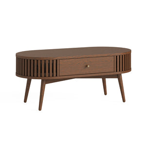 9150 Oval Coffee Table - Brown