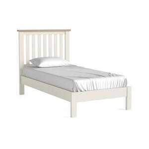 9196 3' Slatted Low Foot End - Coconut White