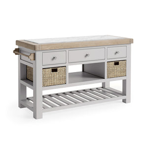 9231 Large Kitchen Island - Stone Grey