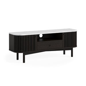 9262 Small Tv Unit - Marble Top / Black