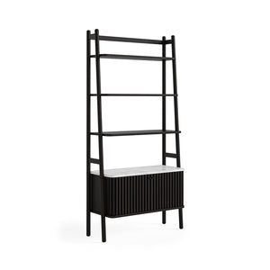 9269 Bookcase - Marble Top / Black
