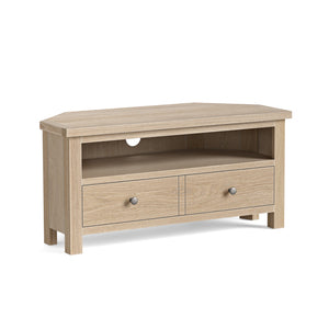 9353 Corner TV Unit - All Oak