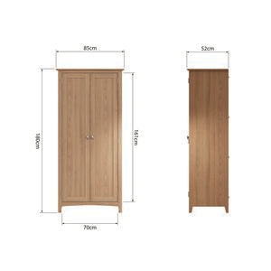 2 Door Full Hanging Wardrobe