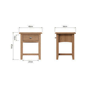 1 Drawer Lamp Table