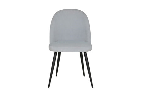Dining Chair - Silver Black Legs