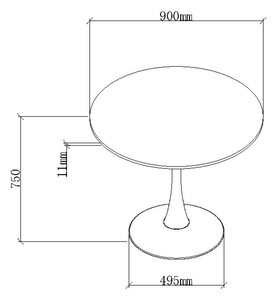 Bistro Matte White Sintered S Circular Dining Table With Black Sand Powder Coated Base
