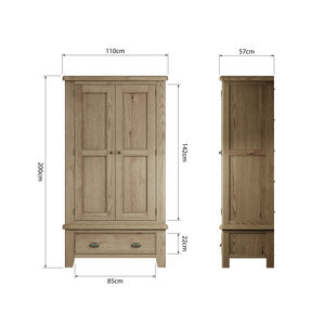 2 Door Wardrobe