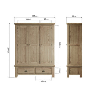 3 Door Wardrobe