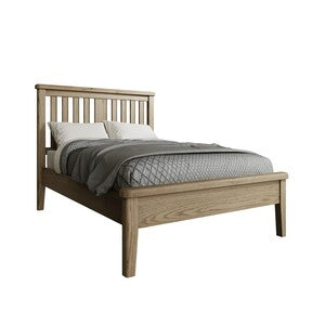 HO-46WHBLFB 4'6 Bed With Wooden Headboard And Low Footboard Set