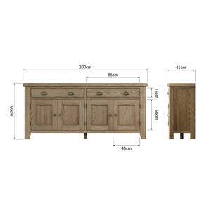 4 Door Sideboard