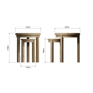Round Nest Of 2 Table