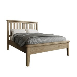 HO-50WHBLFB 5'0 Bed With Wooden Headboard And Low Footboard Set