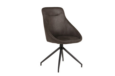Dining Chair-Brown (Microfibre)