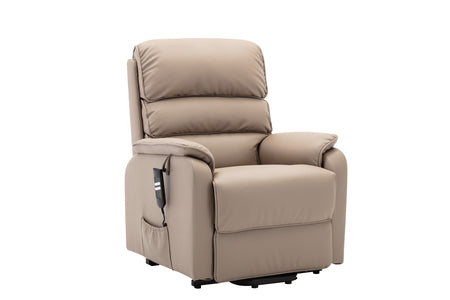 Riser Recliner - Dual Motor - Plush Faux Leather