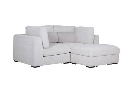 Hum-309-LTGY Corner Corner Arm Sectional - Light Grey