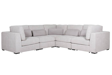 Corner Arm Sectional - Light Grey