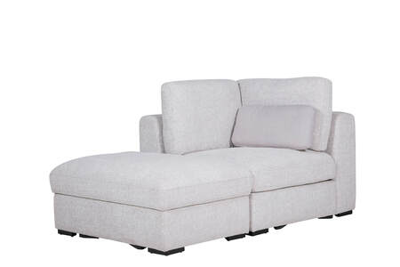 Storage Ottoman - Light Grey