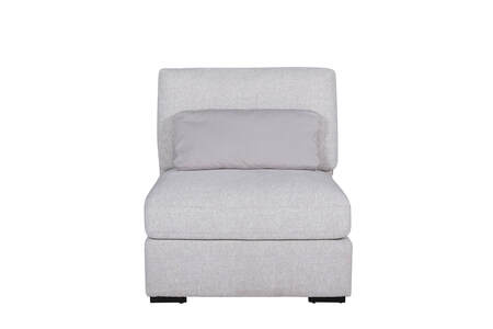 Armless Sectional - Light Grey
