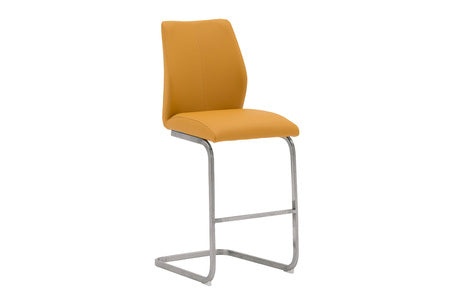 Irm-270-PN Counter Stool - Brushed Steel Pumpkin