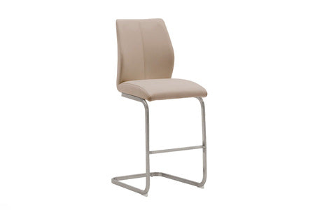 Irm-270-TP Counter Stool - Brushed Steel Taupe