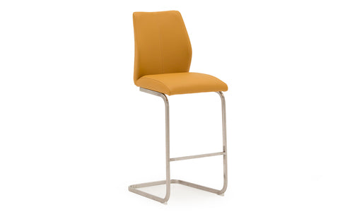 Irm-250-PN Bar Chair - Brushed Steel Pumpkin