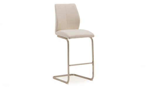 Irm-250-TP Bar Chair - Brushed Steel Taupe