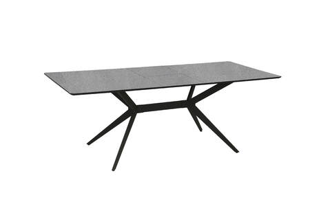 Lia-160-GY Dining Table Rectangle Extending 1200-1600mm - Grey