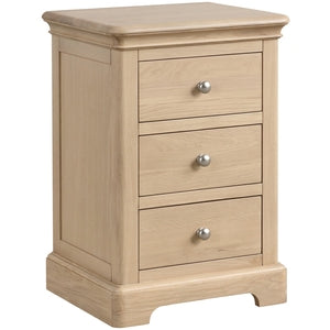 LOK001 3 Drawer Bedside