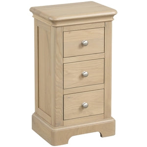 LOK009 3 Drawer Compact Bedside