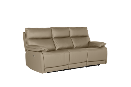 3 Seater Electric Recliner - Latte