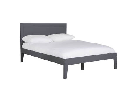 Lun-404-DKGY Bed - 4'6 - Dark Grey