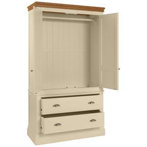 Double 2 Drawer Wardrobe