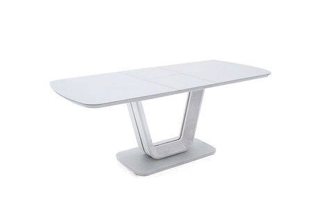 Laz-160-WH Dining Table Ext - White Gloss 1200/1600