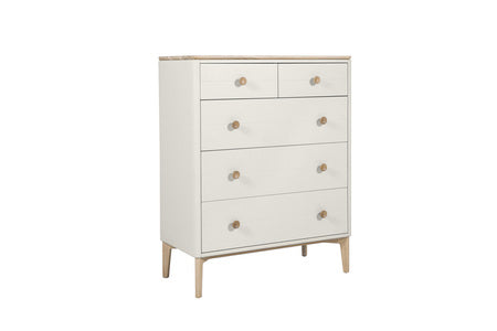 Medium Chest 5 Drawers- Cashmere Oak