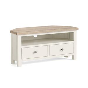 9594 Corner TV Unit - Coconut White