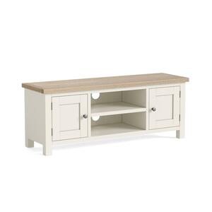 9595 Large TV Unit - Coconut White