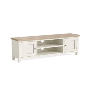 9596 Extra Large TV Unit - Coconut White