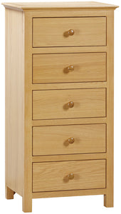 MOR002 5 Drawer Tall Chest