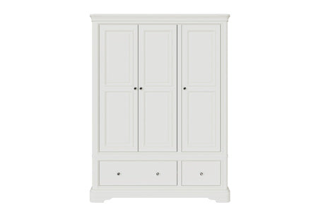 Mab-423-BN Wardrobe - 3 Door/2 Drawer - Bone