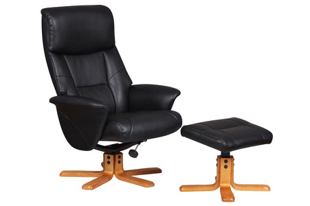 Swivel Recliner - Faux Leather