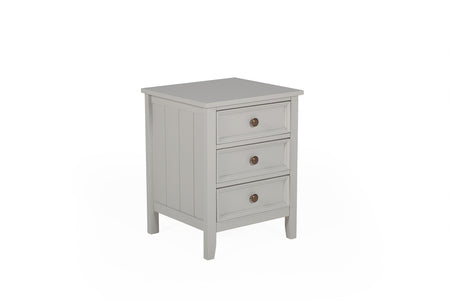 Bedside Table - 3 Drawer Clay