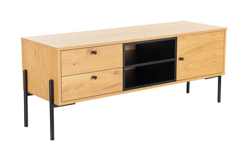 TV Unit 1200 - Oak and Black