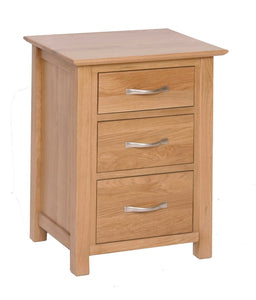 NB40 3 Drawer High Bedside