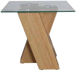 Lamp Table - With Clear Glass