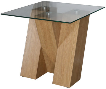 NEV077S Lamp Table - With Smoked Glass